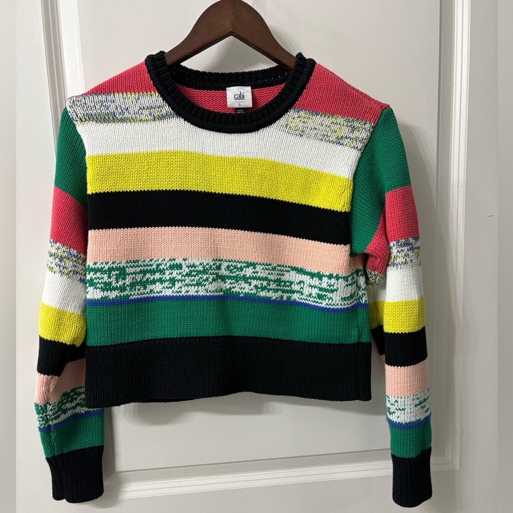 Cabi Pop Crop Pulliver Sweater 4659 size Small